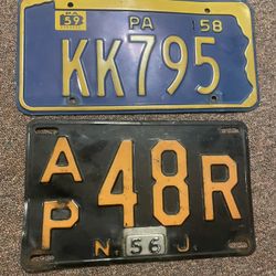 Vintage License Plates