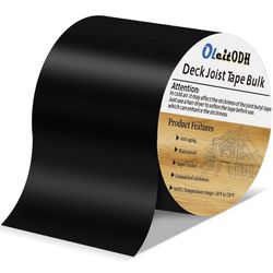 utyl Joist Tape for decking, 4 Inch x 50 Feet Weatherproof Butyl Sealant Deck Tape Joist-Beam Deck Joist Tape Bulk for Wood Joists Decks Beams Roof