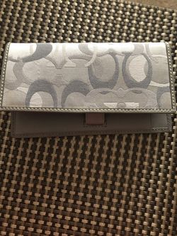 Authentic Coach checkbook cover