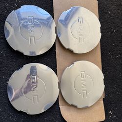 GMC factory wheel center caps polished OEM