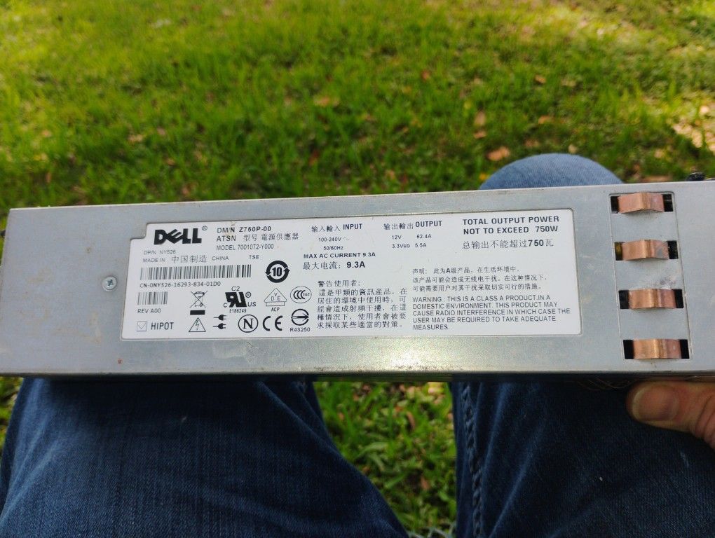 Dell 750w Power Supply 
