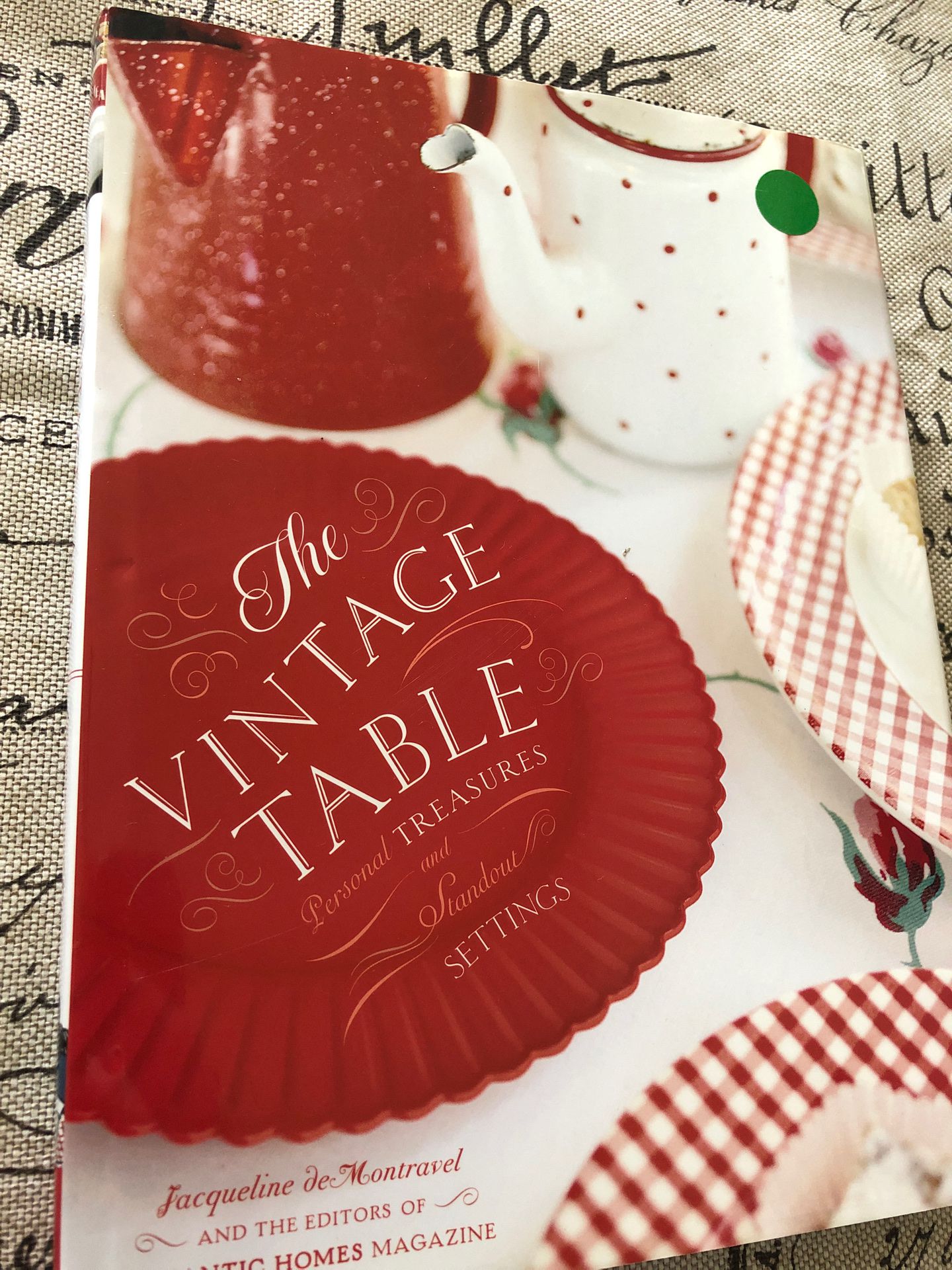 New book The Vintage Table - farmhouse, shabby chic, decor