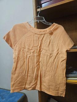 White Stag Peach Ribbed S/S Tee Medium Mint