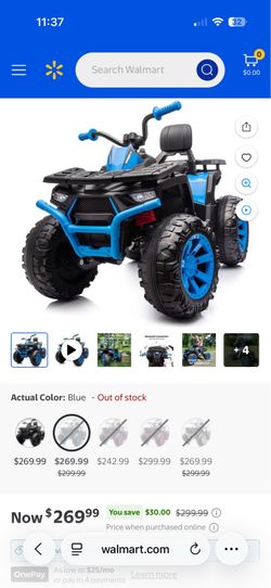 Kids quad ATV 4-Wheeler, 24 Volt 4WD