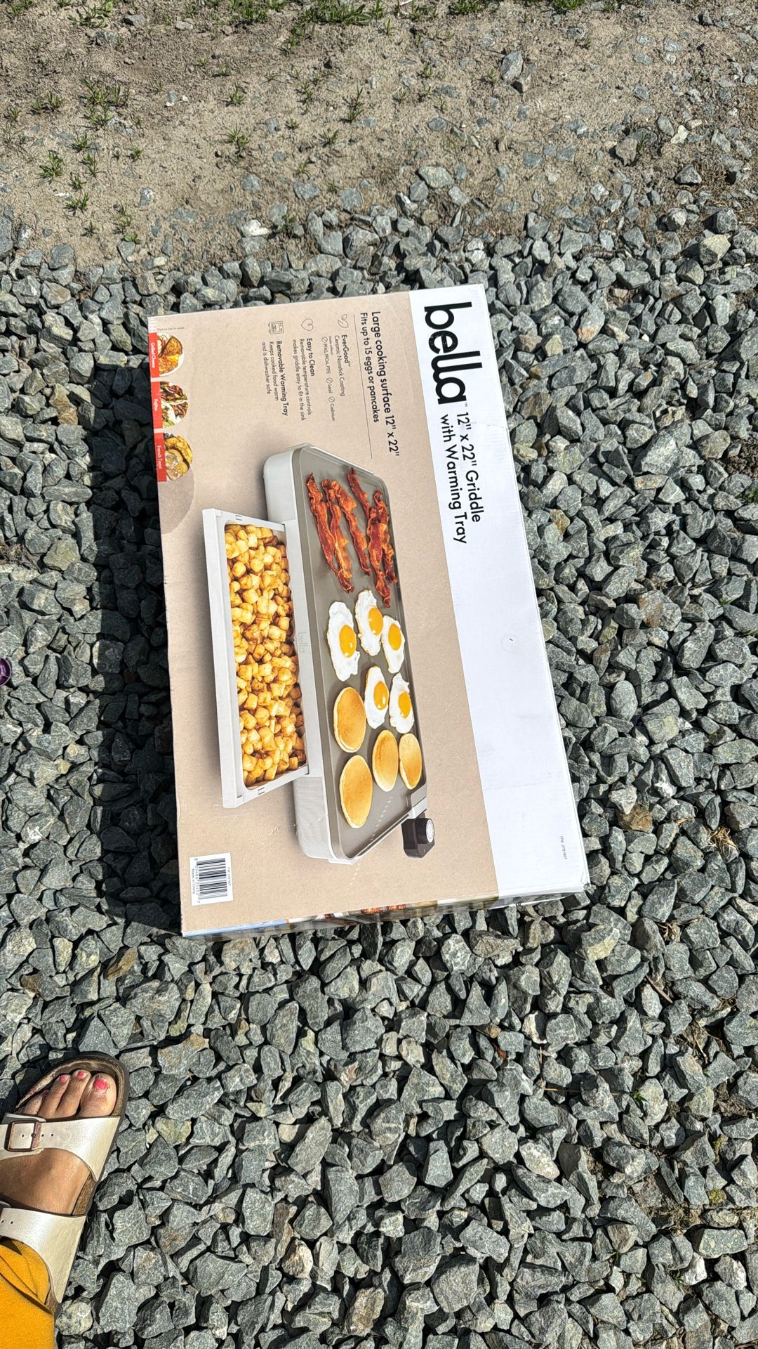 Large Cooking Griddle With Warming Trays Great For Eggs Pancakes And More