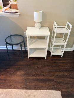 Side tables or nightstands, $20 each