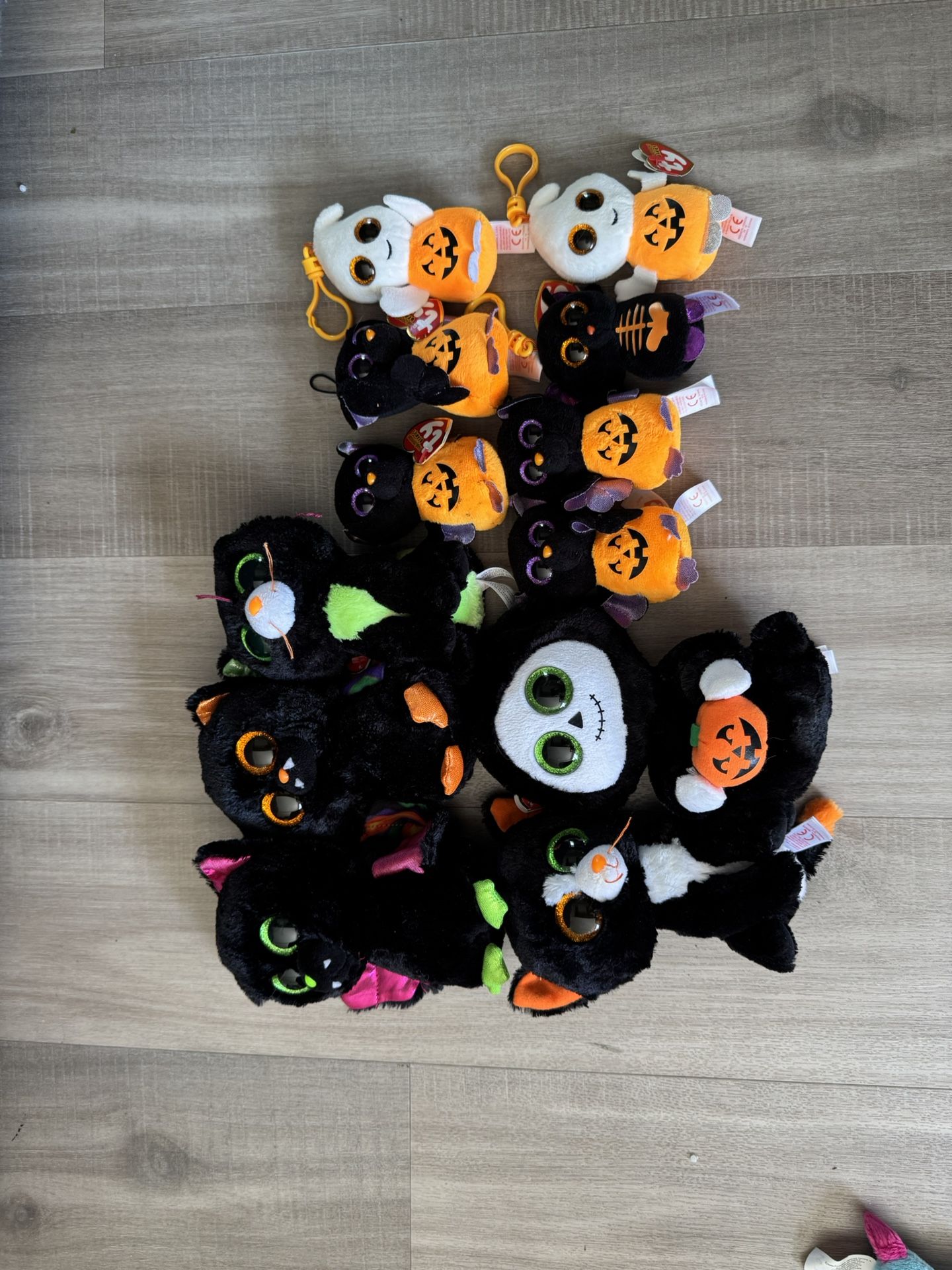 Huge Lot beanie Boo Stuffed Animals - Half New With Tags