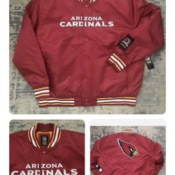 Arizona Cardinals NFL TEAM APPAREL Red Bomber Jacket Men’s Size  Large
