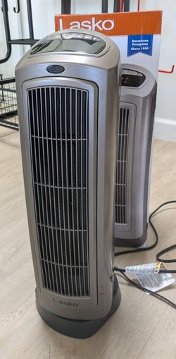 Lasko Ceramic Tower Heater With Remote Control, Electric Heater, Portable Heater