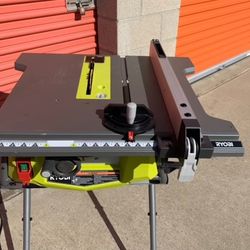 RYOBI 10”  Jobsite TABLE SAY with Folding Stand