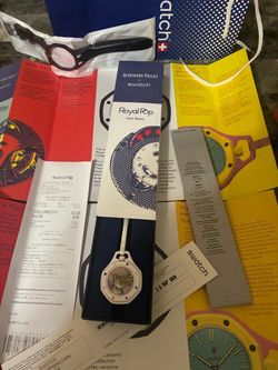 Swatch x ap watch white