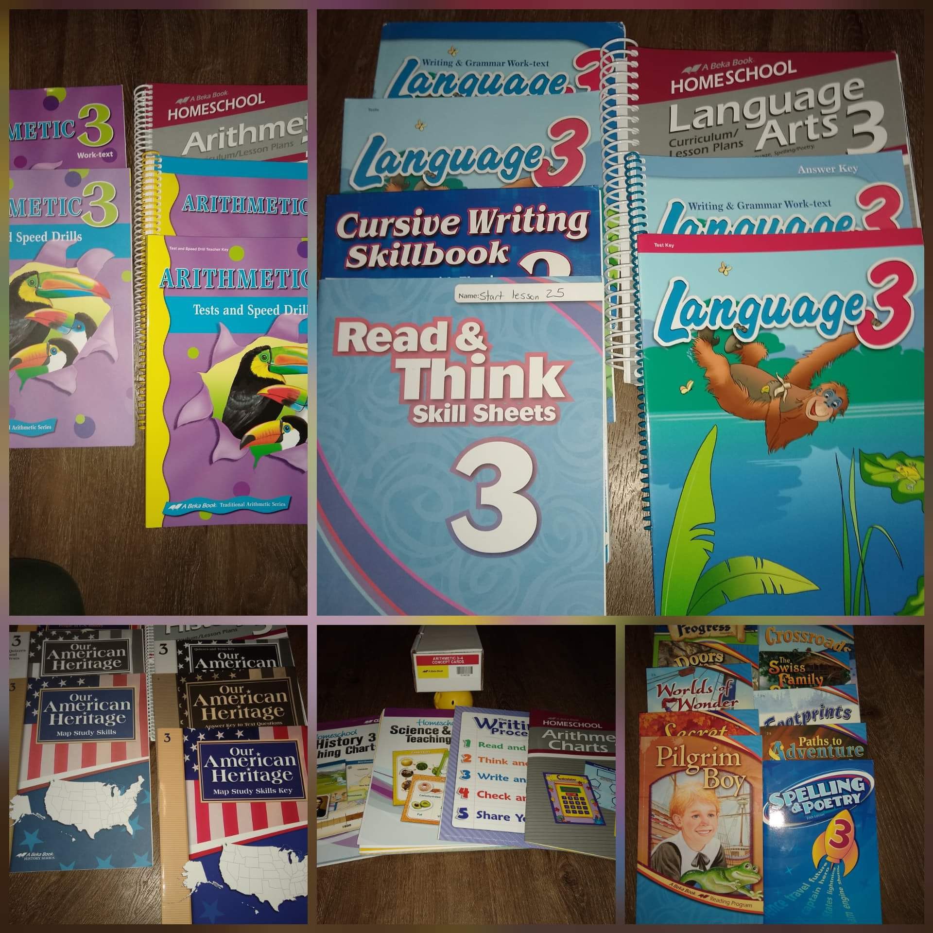 Abeka 3rd Grade Complete curriculum Parent & Student books