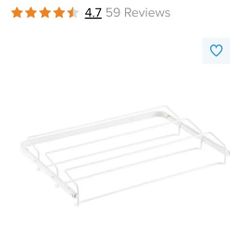 Elfa White Gliding Shoe Racks (3)