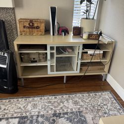 IKEA Tv Stand Glass Slide 