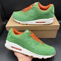 Size 9.5 - Nike Air Max 90 Premium Patta Homegrown Green Orange White Gum 2006