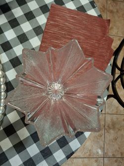 Estrella de vidrio pesado,decoración!