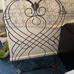 Partylite Wrought Iron Fireplace Candle Holder Or Wall Hanging