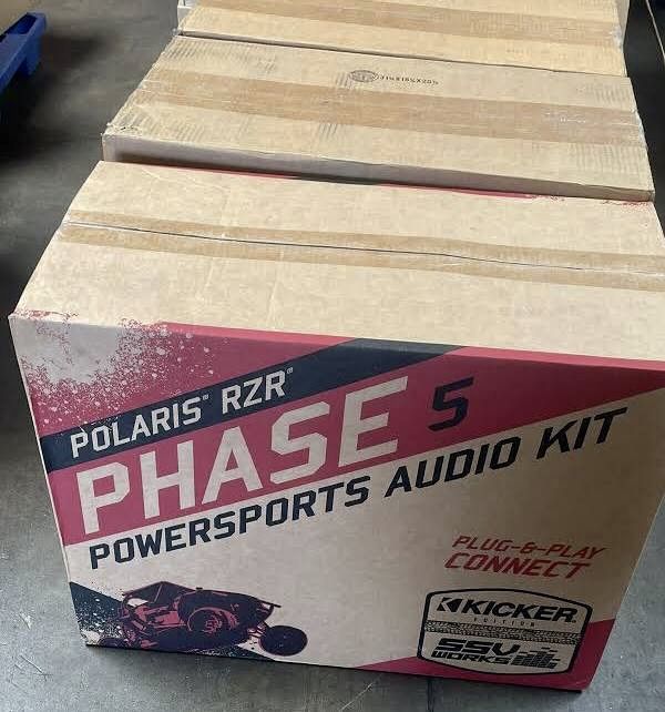 Today- Stage5 Audio Kicker SSV works W/ Installation. FOR.RZR UTV. ((we-Finance))