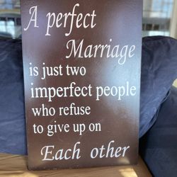 Wall Hanging-A Perfect Marriage 