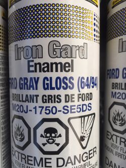 Ford Gray Gloss iron Gard Enamel Paint