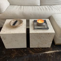Raw Italian Travertine Coffee Tables