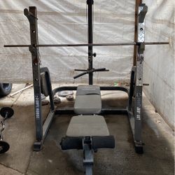 Work Out Bench And Weight 
