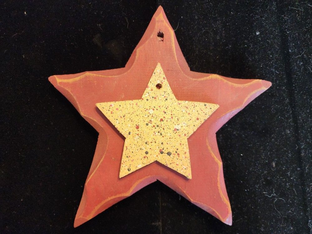 Painted Wood Stars