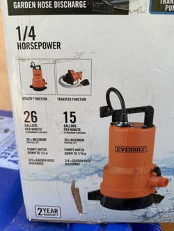Everbilt 1/4 HP Submersible Utility Pump
