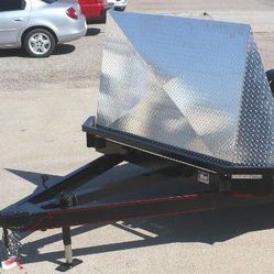 Aluminum Rock / Bug shield for car trailer