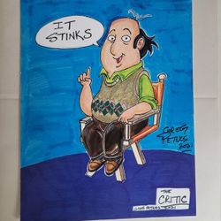 The Critic Art Print By Cartoonist Greg Peters