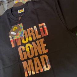 Large Bape World Gone Mad Tee