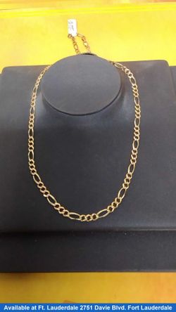 Figaro Chain - Yellow Gold 14k (.585) 11.6 grams 22 inch