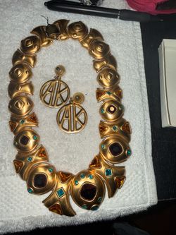 Necklace and earrings