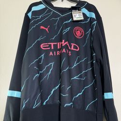 Puma Manchester City Pullover Size Large Men New 