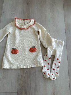 Baby girl pumpkin outfit