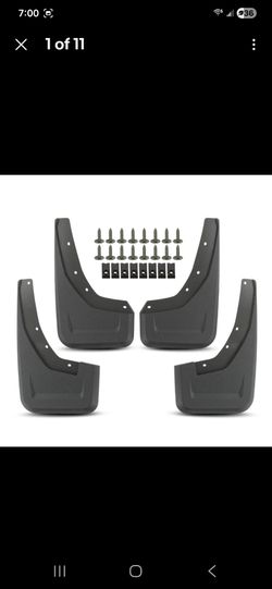 4x Front & Rear Mud Flaps Splash Guards for Ram TRX Black