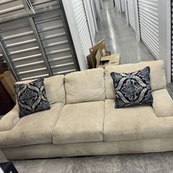 Bobs Furniture Sofa Set Beige/Cream