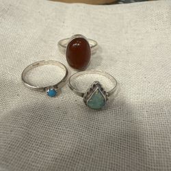 Sterling Silver Size 7 Rings 