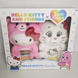 Hello Kitty & Cheer Bear Combo Plush Set