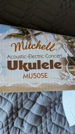 mitchell ukulele electric acoustic mu50se