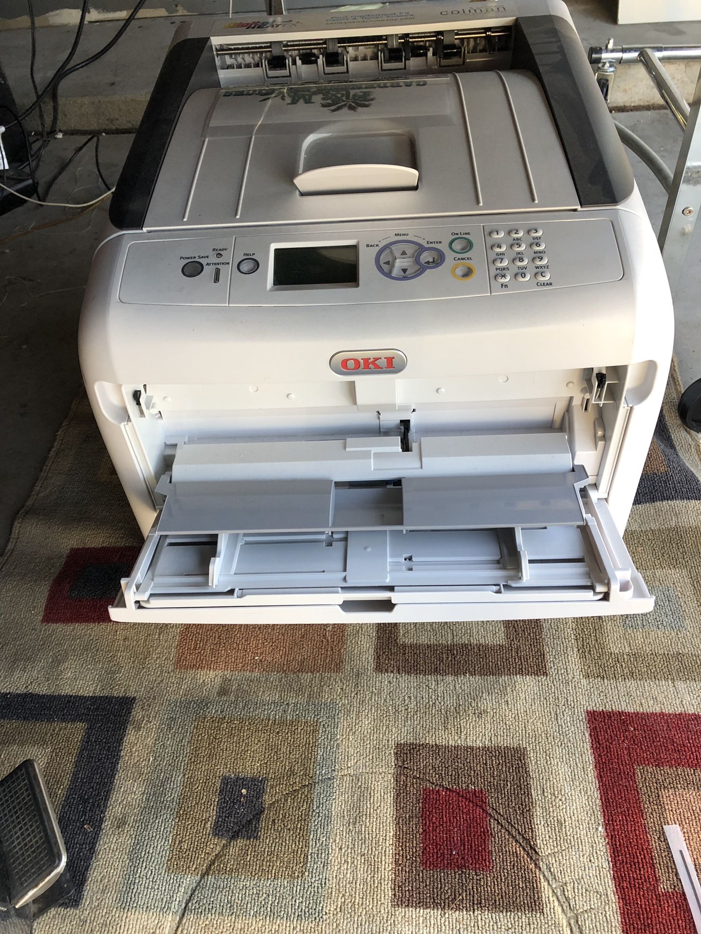 For sale Oki pro8432 white toner printer (Like New) best offer