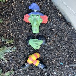  Vintage- Halloween Garden Witch-  (3 Pieces)