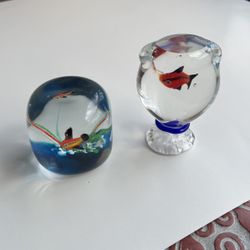 Hand Blown Glass Art Paper Weights 