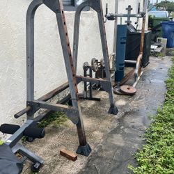 Gold Gym  XR37 Squat And Bench Rack / Pull Up Dip Bar