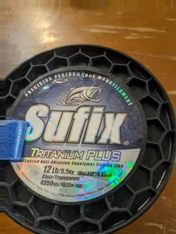Sufix titanium fishing line 12 lb 4525 m (1LB)