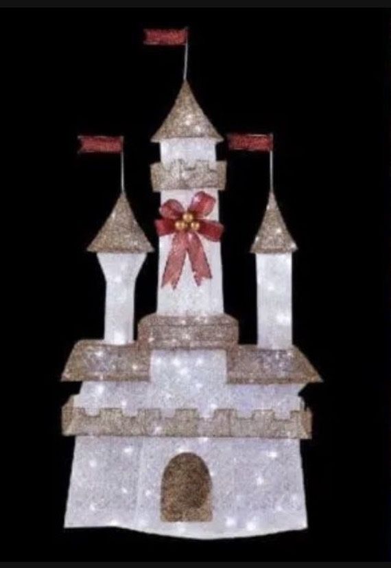 6ft Tall Christmas Decorations Outdoor Princess Castle