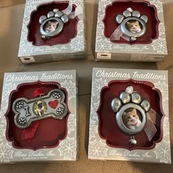 Cat (3) & Dog (1) Ornaments -$2.00 Each