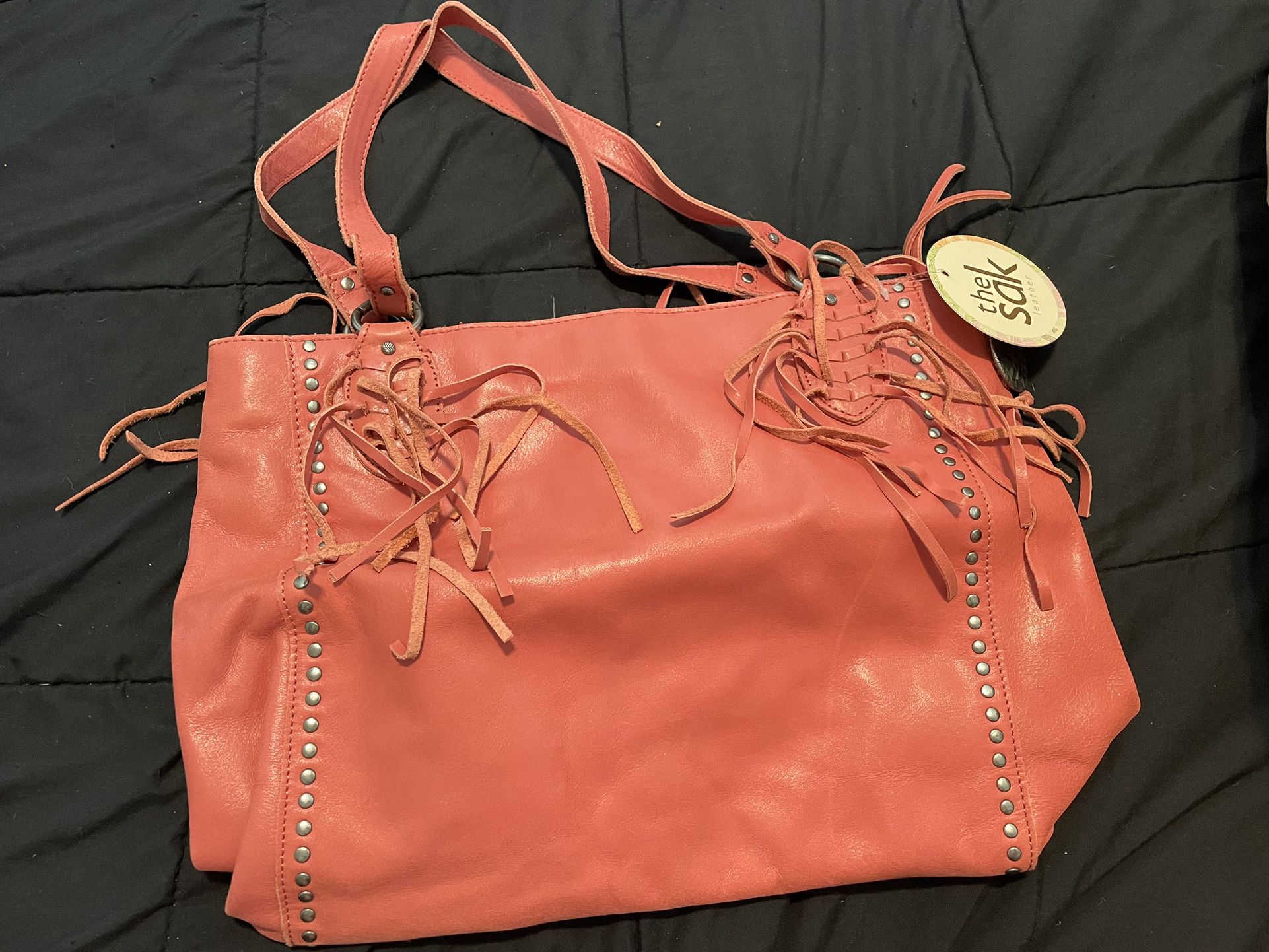 The Sak Leather Fringe Bag 