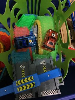 Glow cars and tracks