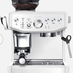 Breville The Barista Express Impress In White 